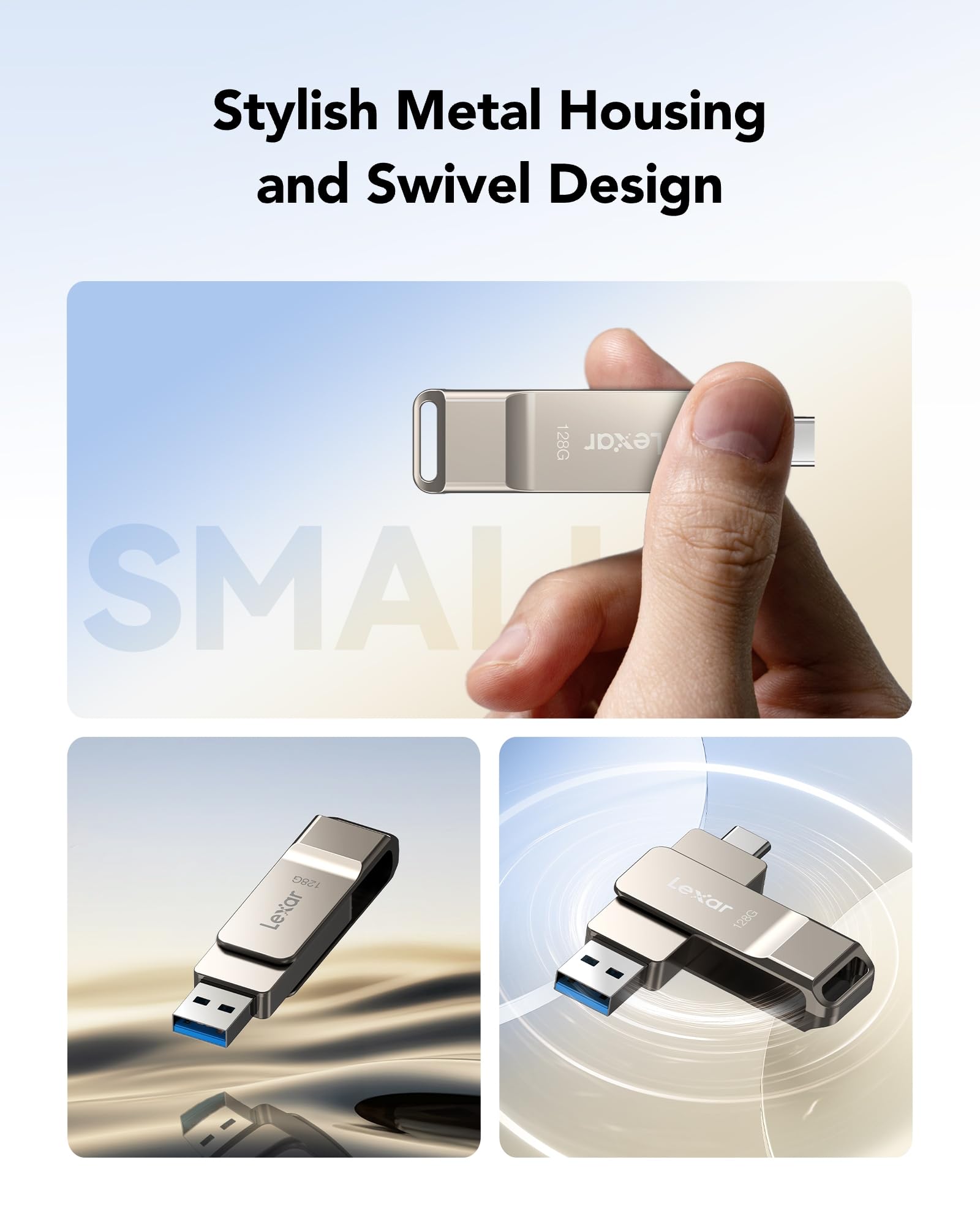lexar-jumpdrive-d40e-128-go-double-usb-c-usb-a-3-2-argent image 6