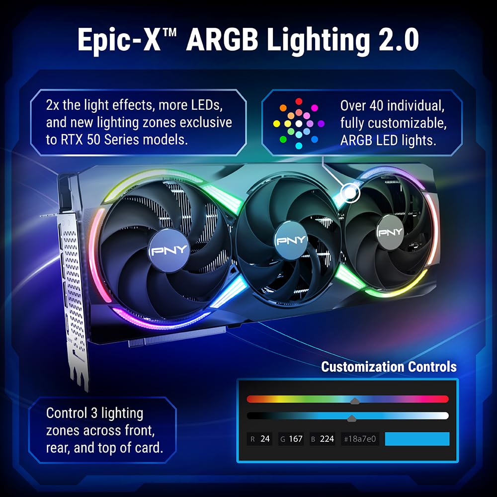 pny-geforce-rtx-5080-16-go-argb-oc-triple-fan-dlss-4 image 3