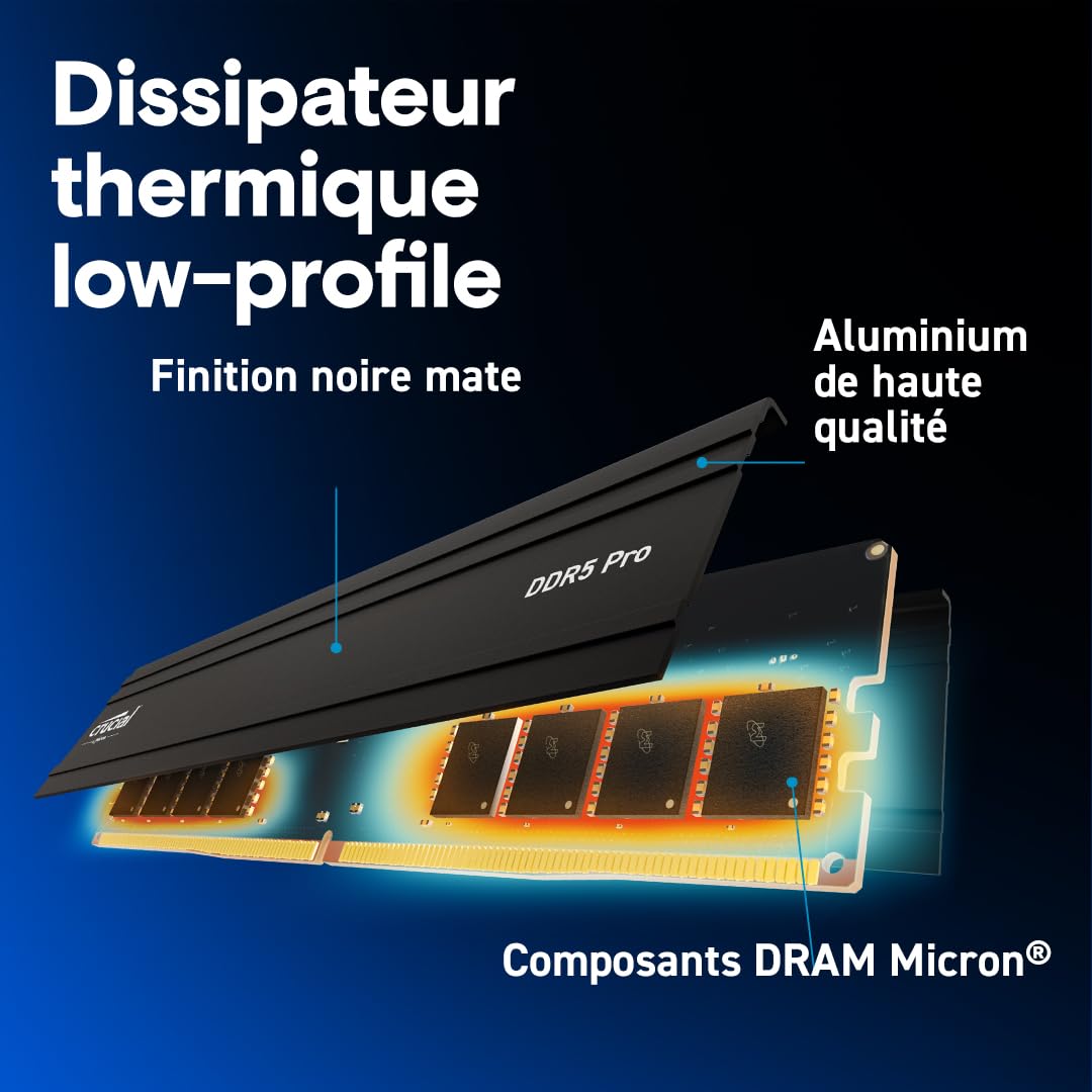 crucial-pro-ram-96-go-2x48-go-ddr5-5600mhz-udimm image 4