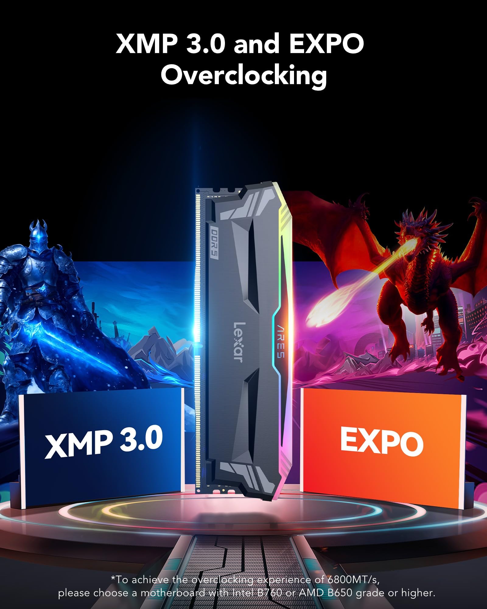 lexar-ares-rgb-ddr5-32-go-2x16-go-6800-mhz-cl34-xmp-3-0-expo-1-4v image 5