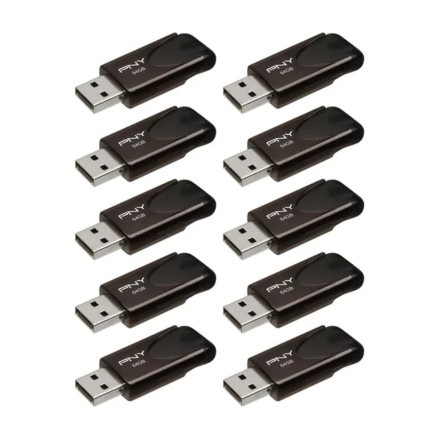 pny-attach-4-go-usb-2-0-cl-usb-lot-de-10 image 1