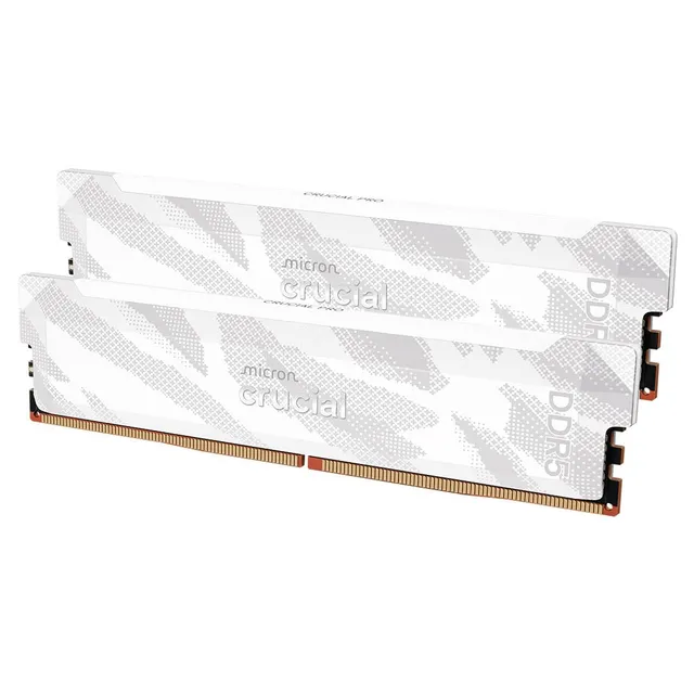 crucial-pro-ram-ddr5-32go-kit-2x16go-6400mhz-cl32-blanc-cp2k16g64c32u5w image 1