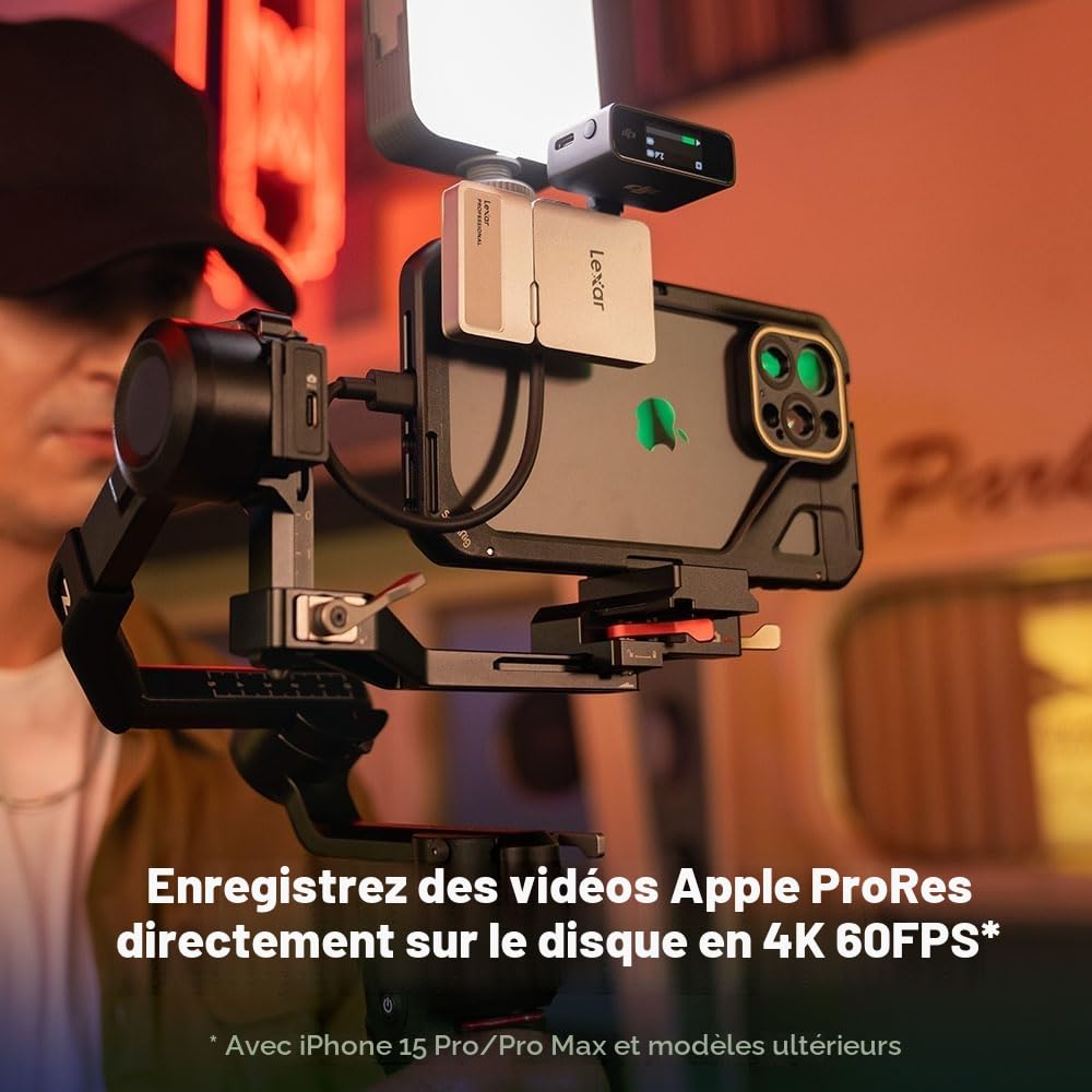 lexar-professional-go-ssd-portable-1to-usb-c-1050-mo-s-avec-hub-argent image 7