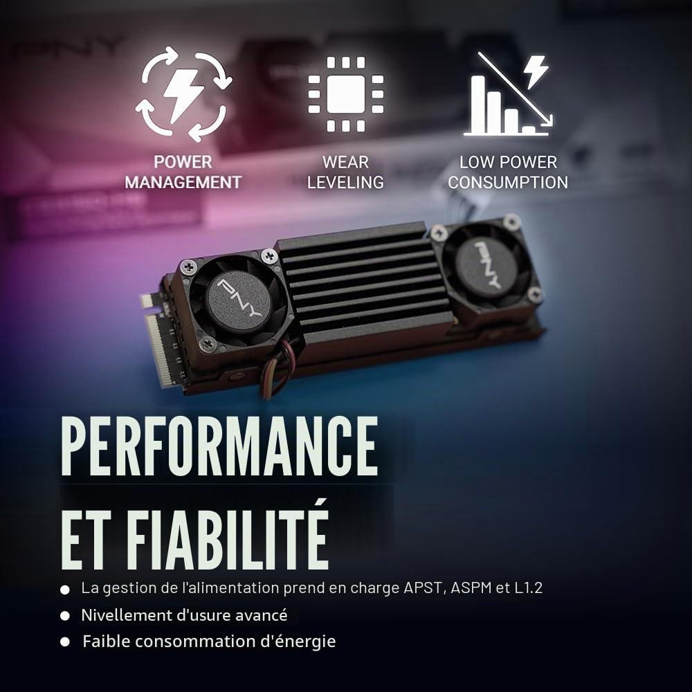 pny-cs3150-ssd-interne-1-to-m-2-nvme-pcie-gen5-avec-dissipateur-double-ventilate image 6