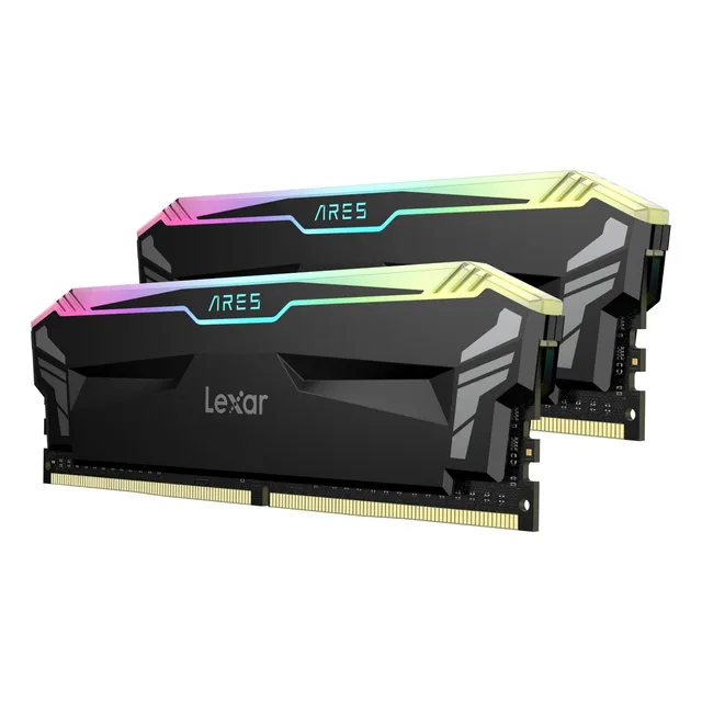 lexar-ares-rgb-ddr4-16-go-kit-2x8-go-4000-mhz-cl18-m-moire-pc-noir image 1