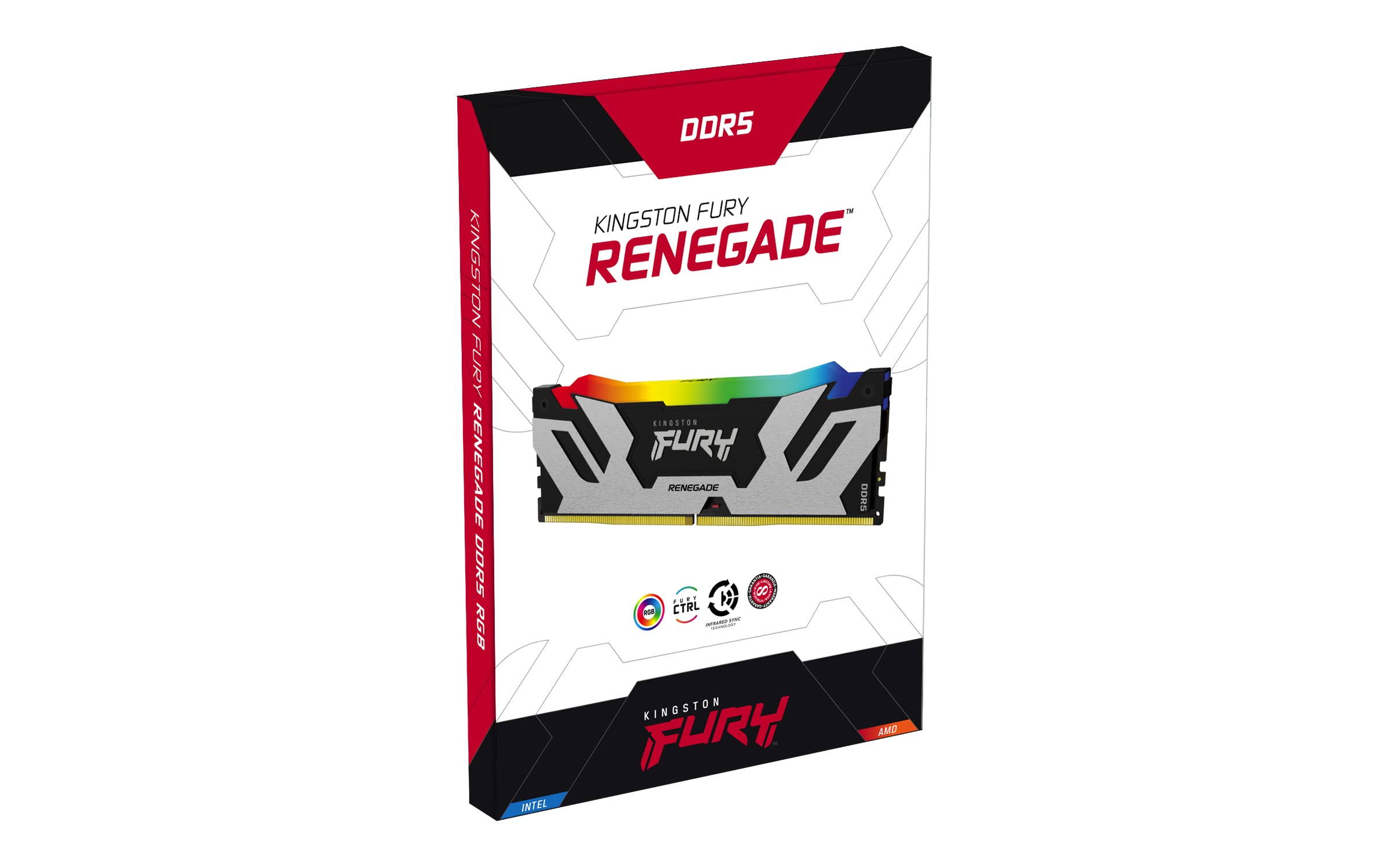 kingston-fury-renegade-ddr5-rgb-48-go-2x24-go-7200-mt-s-cl38-argent-noir-xmp image 5