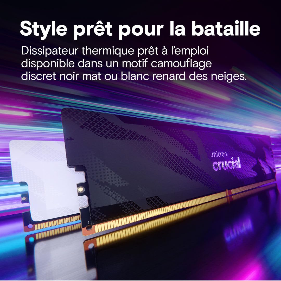 crucial-pro-ram-ddr5-32go-kit-2x16go-6400mhz-cl32-blanc-cp2k16g64c32u5w image 5
