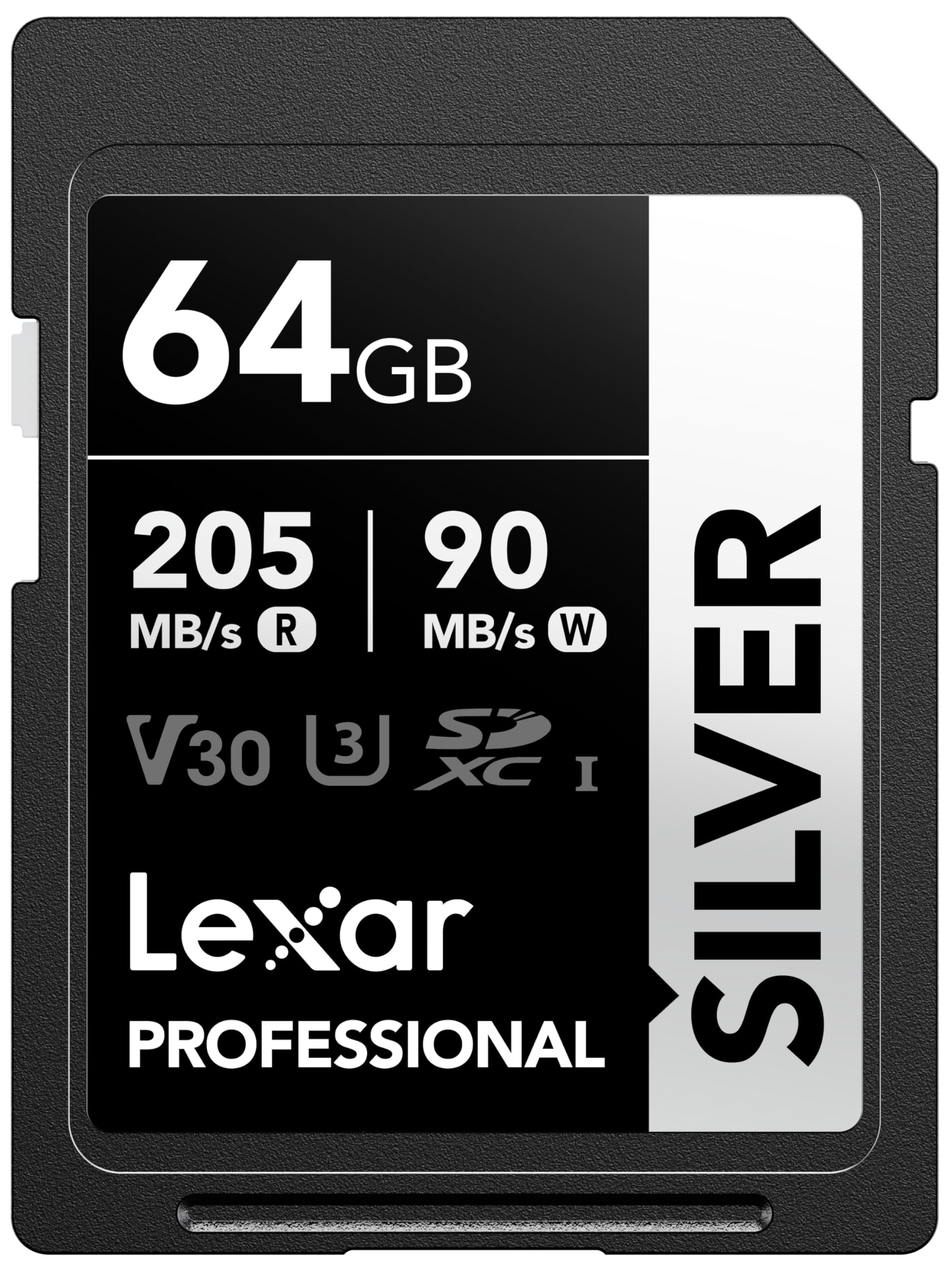 lexar-silver-carte-sdxc-64-go-uhs-i-v30-4k-uhd-205-mo-s image 1