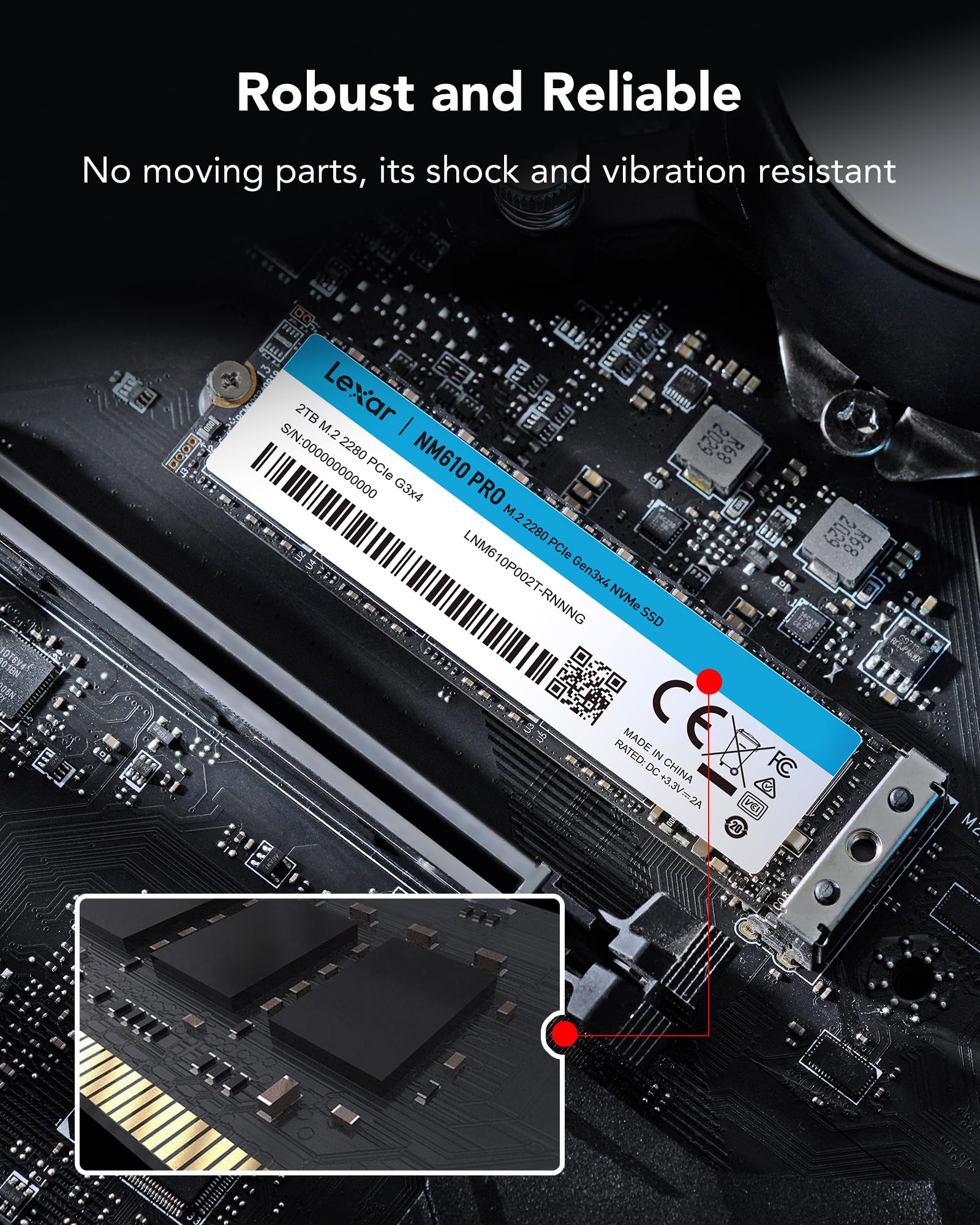 lexar-nm610pro-500-go-ssd-interne-m-2-2280-pcie-gen3x4-nvme image 6