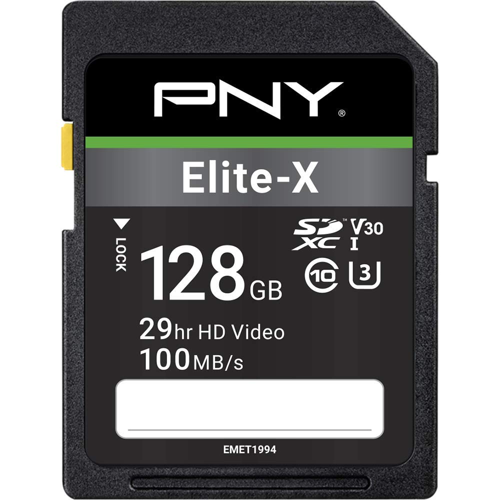pny-elite-x-128-go-sdxc-carte-m-moire-classe-10-u3-uhs-i-100-mo-s image 1