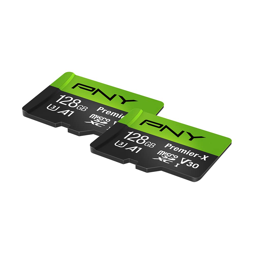 pny-premier-x-128go-microsdxc-u3-v30-a1-100mo-s-lot-de-2-avec-adaptateur-sd image 2
