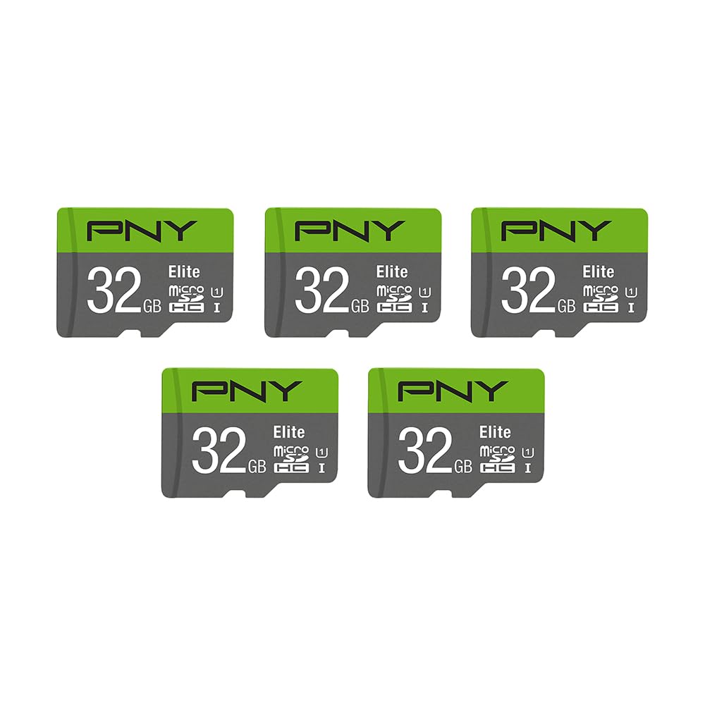 pny-elite-lot-de-5-cartes-microsdhc-32-go-classe-10-u1-v10-100-mo-s image 2