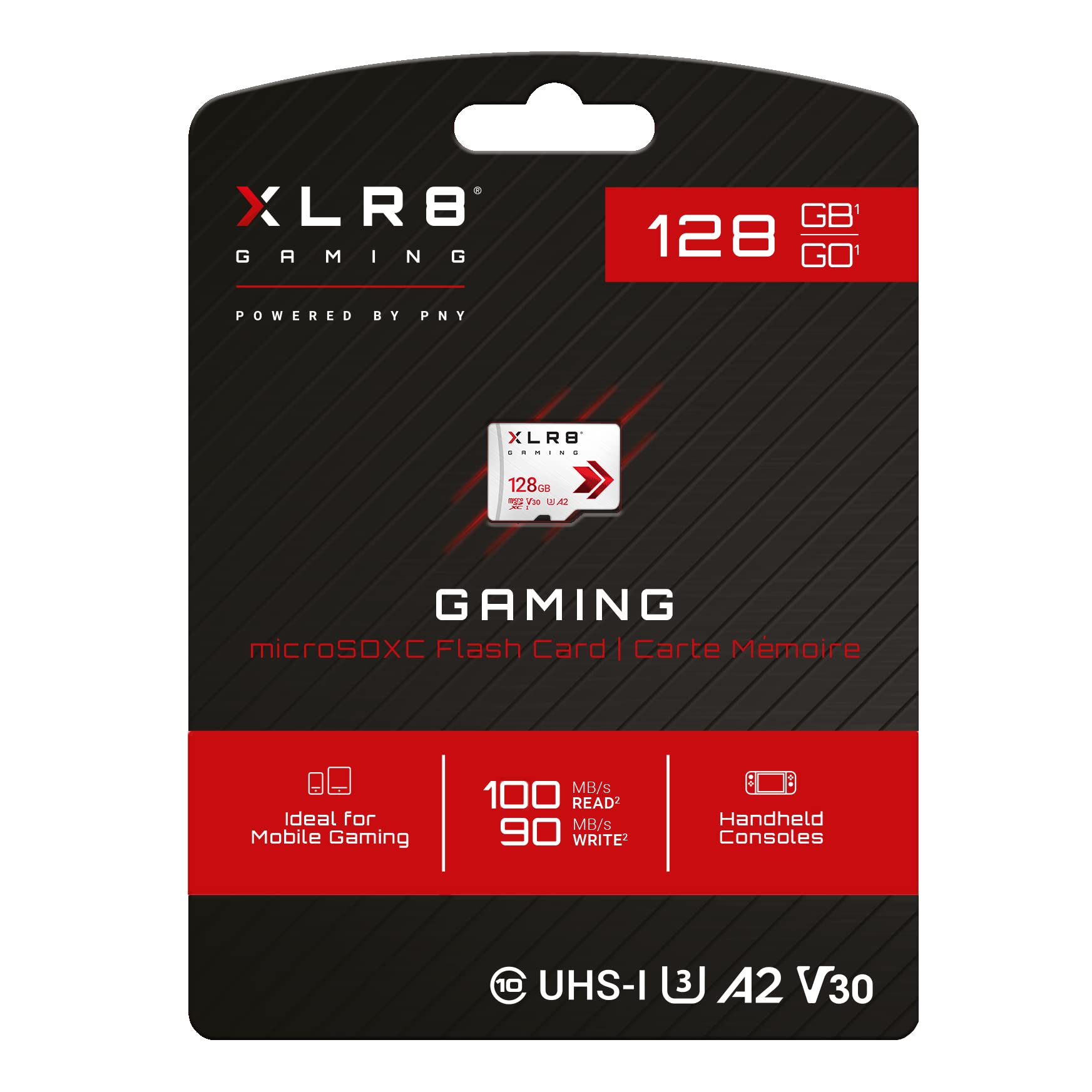 pny-xlr8-gaming-c10-128-go-microsdxc-u3-v30-a2-100-mo-s image 6