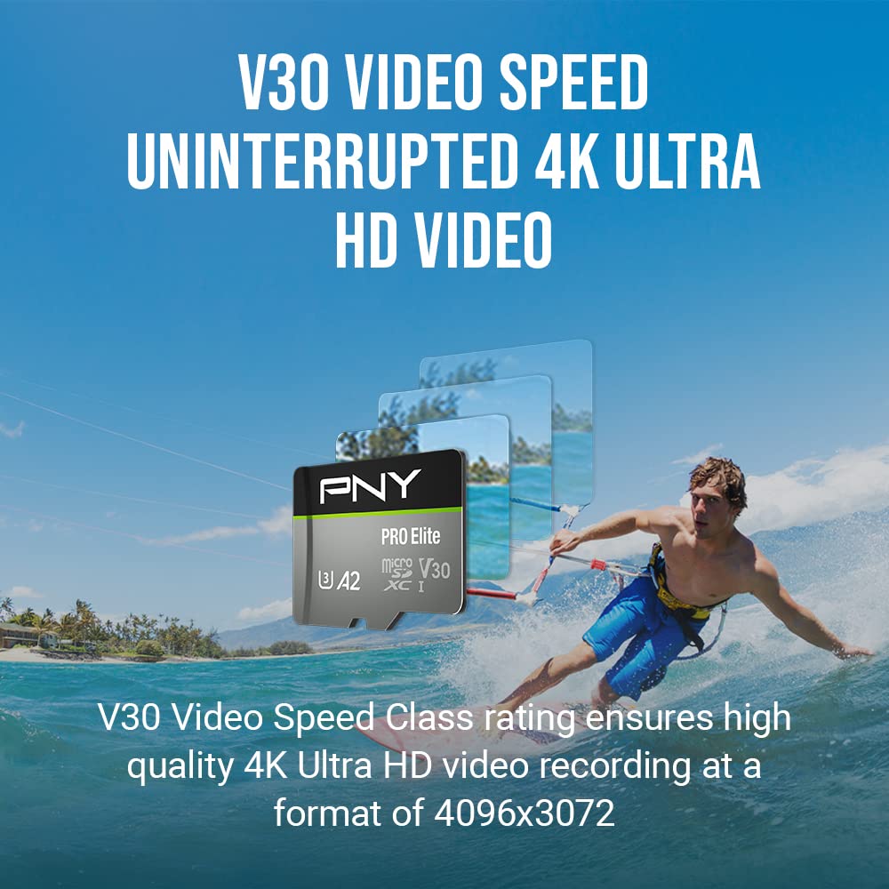 pny-elite-carte-microsdxc-avec-adaptateur-sd-u3-4k-95-mo-s image 4