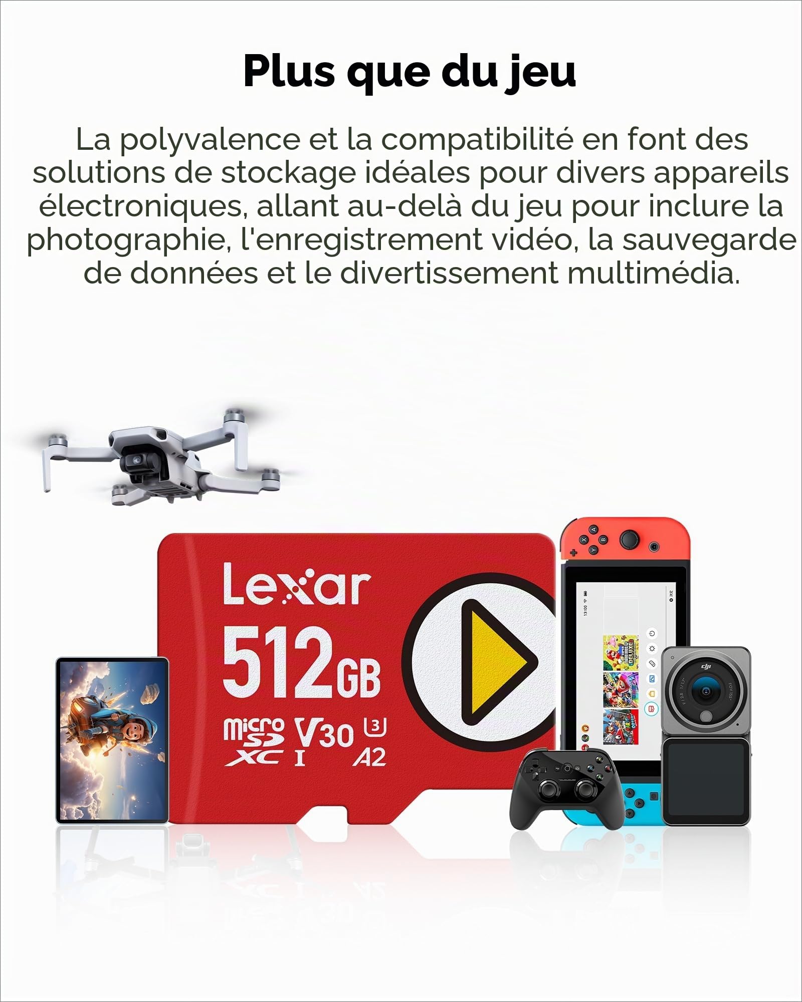 lexar-play-carte-microsdxc-512-go-uhs-i-205-mo-s-a2-v30-4k image 7