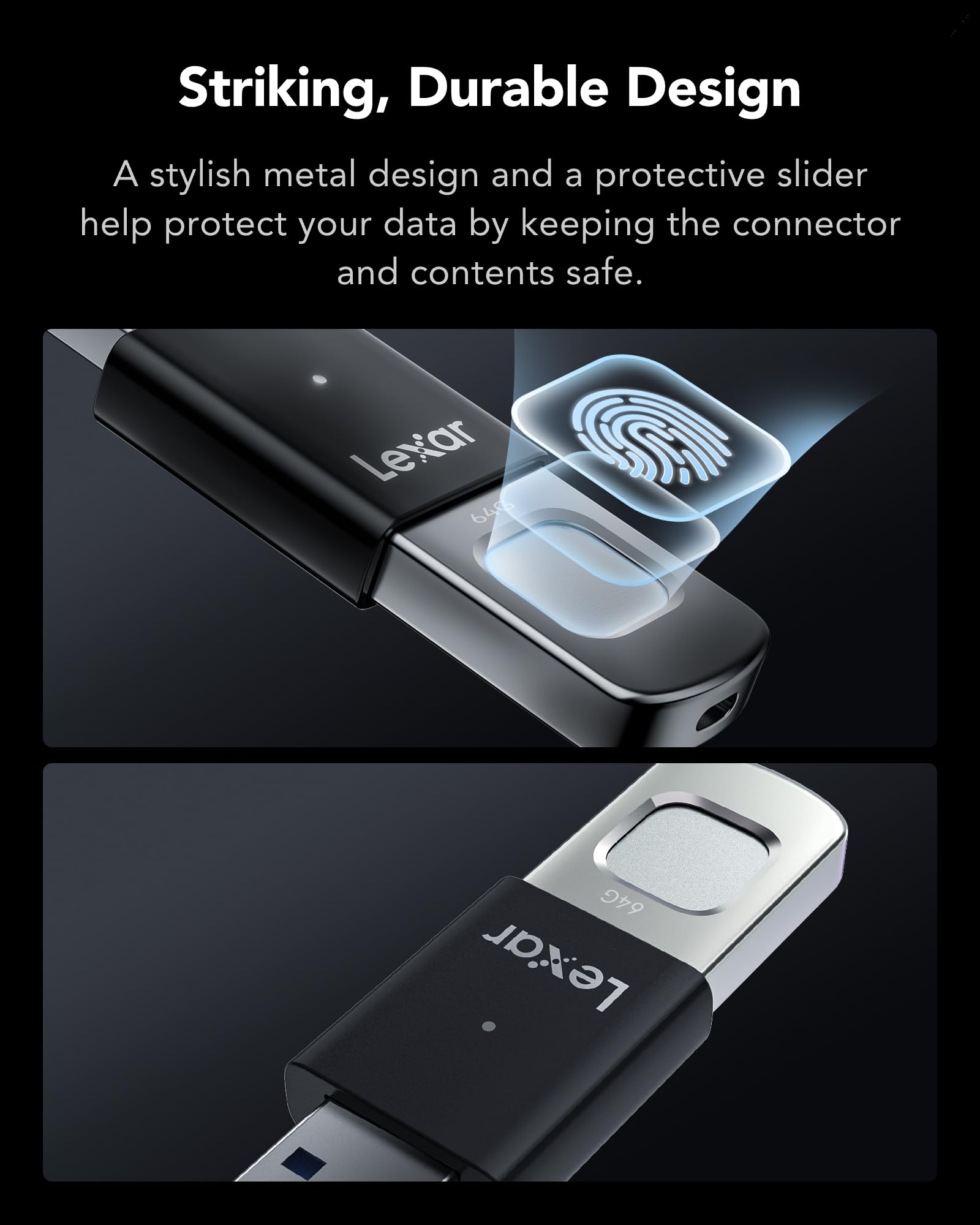 lexar-jumpdrive-fingerprint-f35-pro-64-go-cl-usb-3-0-300-mo-s image 2