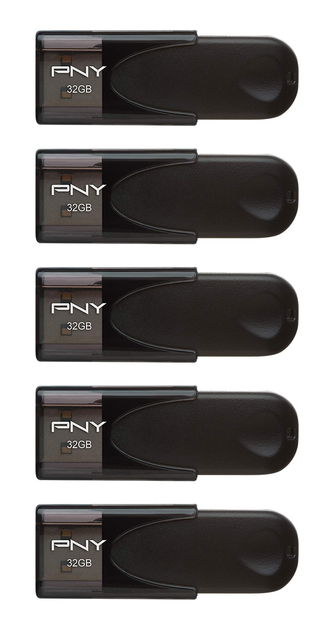 pny-attach-4-pack-de-5-cl-s-usb-2-0-32-go-noir image 2