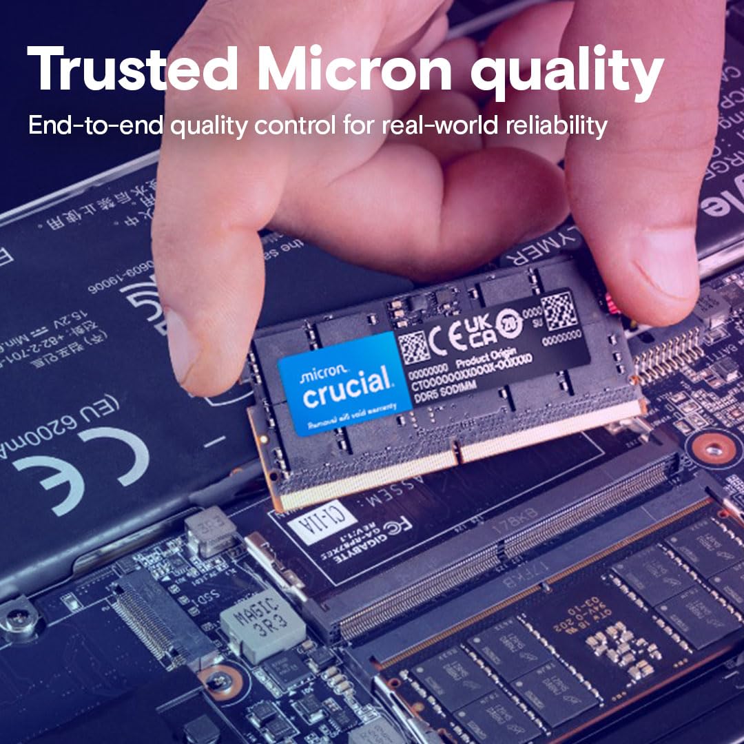crucial-ram-8go-ddr5-4800mhz-cl40-m-moire-ordinateur-portable-sodimm-ct8g48c40s5 image 6