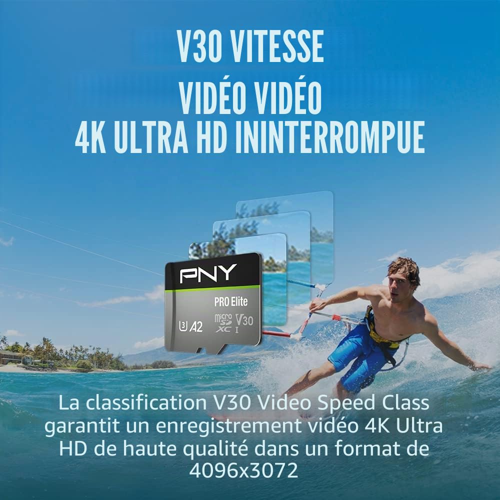 pny-pro-elite-256go-microsdxc-u3-v30-a2-adaptateur-sd image 4